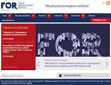Tablet Screenshot of for.org.pl